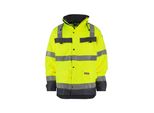 Dassy® Atlantis Parka Antipioggia Alta Visibilità Neon Yellow/Cement Grey Taglia Xs Lunghezza: Standard