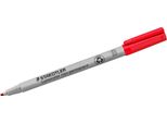 Staedtler 312-2 Staedtler Folienstift Lumocolor Non-Perm B Rot 10 StüCk