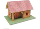 Fiammiferi21 Capanna Di Tronchi Con Tettoia Kit In Legno Per Bambini Kit Artigianali Da 11 Anni
