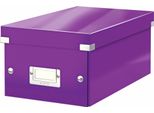 Leitz Contenitore Per Dvd Click & Store Wow, Viola