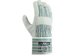 Texxor® Guanti In Pelle Bovina Intera Montblanc I, Pelle Naturale, A Righe Verdi/Rosse