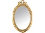 Casa Padrino Specchio Da Parete Barocco Ovale Oro 160 X 110 Cm - Solido E Pesante - Specchio Dorato