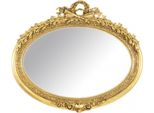 Casa Padrino Specchio Da Parete Barocco Ovale Oro - Solido E Pesante - Specchio D'oro
