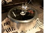Casa Padrino Luxury Vintage Art Deco Coffee Table Airplane Aluminium / Glass - Tavolo In Vetro - Luxury Collection