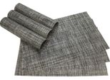 Fiammiferi21 Tovaglietta Elegance Grigio Screziato Plastica Intrecciata 6 Pz. 45X30 Cm Tovaglietta Tovaglietta Tavolo Tovaglietta Tavolo Da Pranzo