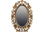 Casa Padrino Specchio Barocco Oro 73 X H. 108 Cm - Specchio Da Parete Ovale In Stile Barocco - Magnifico Specchio Da Armadio In Stile Antico - Interni Barocchi - Mobili Barocchi