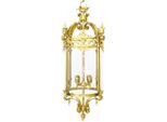 Casa Padrino Lampada A Sospensione Barocca Oro Lanterna Rotonda Da Soffitto - Ristorante - Hotel Lampada Lanterna
