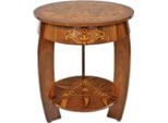 Casa Padrino Tavolino Art DéCo In Mogano Intarsiato H65 X 75Cm - Tavolino Luigi Xvi Stile Antico - Arredamento