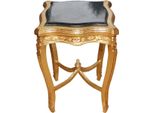 Casa Padrino Tavolino Barocco Con Piano In Marmo Square Gold Mod2 62 X 43 Cm - Stile Antico