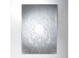 Casa Padrino Specchio Da Parete Art Deco Stile Antico Argento 101 X 142 Cm - Vetro Argentato - Specchio D'arte