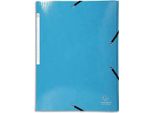 Exacompta 55827E Cartella Exacompta Iderama - A4, Con Chiusura Elastica, Blu Chiaro