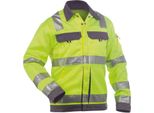 Dassy® Dusseldorf Giacca Da Lavoro Ad Alta Visibilità Neon Yellow/Cement Grey Taglia S Lunghezza: Standard