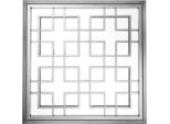 Casa Padrino Luxury Designer Wall Mirror Black Nickel Finish 100 X 100 Cm - Luxury Hotel Collection