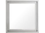 Casa Padrino Specchio Da Parete In Acciaio Inox Nichelato 100 X 100 Cm - Luxury Hotel Collection