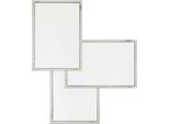Casa Padrino Luxury Mirror Neo Classic 80 X H 96 Cm In Acciaio Inox Nichelato - Specchio Da Parete - Luxury Hotel Furniture Collection