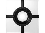 Casa Padrino Specchio Da Parete Art Deco Nero / Vetro A Specchio 61 X 61 Cm - Specchio Da Parete