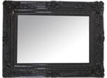Casa Padrino Specchio Da Parete Barocco Nero Altezza 130 Cm, Larghezza 96 Cm - Nobile E Magnifico