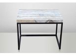 Casa Padrino Tavolino Art DéCo Onice / Metallo 60 X 40 Cm- Tavolino Art Nouveau - Consolle D'arredo