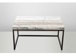 Casa Padrino Tavolino Art Deco Onice / Metallo 80 X 50 Cm- Tavolino Art Nouveau - Tavolino D'arredo