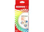 Kores BB93391 Matite Colorate Triangolari Kores "Kromas"", Confezione Da 12 Pezzi"