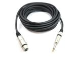 Adam Hall Cables K3MFP1000 Cavo Per Microfono Serie 3 Star (Da Xlr Femmina A Jack Da 6,3 Mm Mono, 10 M)