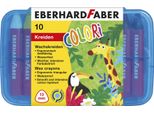 Pastello A Cera Triangolare Eberhard Faber, Astuccio In Plastica 8+2