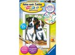 Ravensburger Creart 29681 - Teneri Cuccioli - Cane Da Colorare Con I Numeri Per Bambini Dai 7 Anni In Su 29681