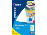 Agipa 100318 Etichette Universali Agipa, 210 X 148 Mm, Bianco