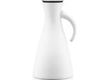 Eva Solo Isolierkanne, Kaffeekanne, Thermokanne, Teekanne, Glas/Kunststoff/Edelstahl, Matt Weiß, 1 L, 502802