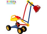 Spielwerk Escavatore Con Sedile Giocattolo Per Bambini 124X41X86Cm Ruotabile 360° Sabbiera Giardino