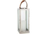 Casa Padrino Designer Deco Lantern Finitura Nichel 20 X 20 X H. 41 Cm - Qualità Lusso