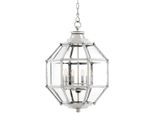 Lanterna Casa Padrino - Lampada A Sospensione In Nichel Diametro 60 X H 85 Cm