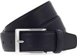 Vanzetti Pelle Cintura Dresscode: Business 35Mm Cambered Full Leather Belt W85 Black Nero