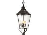 Casa Padrino Lanterna - Lampada A Sospensione Canna Di Fucile Diametro 33 X H 73 Cm