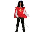 Costume Da Moschettiere Avventuriero Carnevale Abbigliamento Storico, Taglia: 52 - 54 (L) Colore: Nero