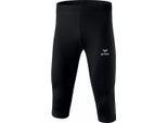 Erima Running Performance 3/4 Calzamaglia Da Corsa Bambino Nero Bianco Taglia 140