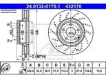 Ate Disco Freno Articolo: 24.0132-0170.1