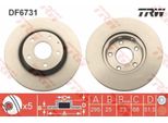 2X Disco Freno Trw DF6731 Per Mazda 3 Hatchback (Bm Bn) CX-3 (Dk) 51 5Mm