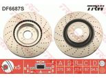 2X Disco Freno Trw DF6687S Per MERCEDES-BENZ Classe M (W166) Gle (W166)