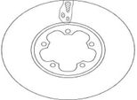 2X Disco Freno Trw DF6781S Per Ford Transit MK-7 Van Transit MK-7 Bus 54 4Mm