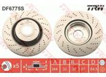 2X Disco Freno Trw DF6775S Per MERCEDES-BENZ Classe E Modello T (S212)