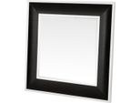 Casa Padrino Specchio Da Parete Di Design In Alligatore Nero 100 X H 100 Cm - Qualità Lusso