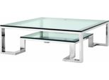 Casa Padrino Luxury Art Deco Designer Coffee Table 120 X 120 X H. 40 Cm - Tavolo Da Salotto - Luxury Hotel Furniture
