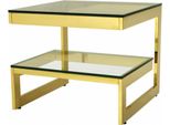 Casa Padrino Tavolino Di Design Art DéCo Oro - Mobili Da Tavola Per Hotel