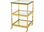 Casa Padrino Tavolino Di Design Art DéCo Oro 45 X 45 X H. 71 Cm - Tavolini Di Design