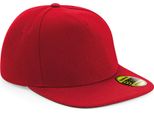 Beechfield B660 | Original Flat Peak Snapback Cap / Kappe / MüTze / Hut - Farbe: Classic Red/Classic Red - GrößE: Taglia Unica