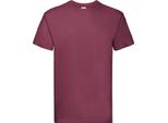 Fruit Of The Loom 61-044-0 | Maglietta Da Uomo Super Premium - Colore: Borgogna - Taglia: Xxl