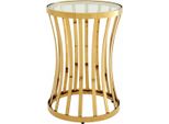 Casa Padrino Tavolino Di Design Art DéCo Oro 40 X H. 59 Cm - Qualità Lusso