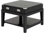 Casa Padrino Tavolino Di Design Art DéCo In Legno Di Betulla Nero - Qualità Lusso
