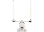 Casa Padrino Portacandele Argento 34 X H. 16,5 Cm - Accessori Di Design
